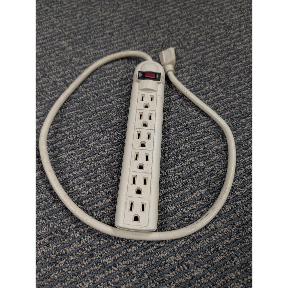 Relocatable Power Tap 6-Outlet Black Max Load 15A 125VAC 60Hz E196224 ONA15HO109